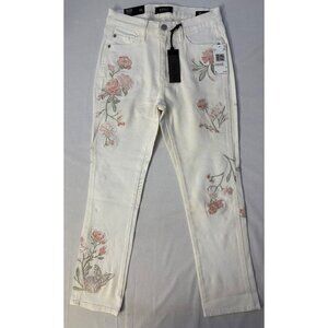 Buffalo David Bitton women’s size 25 (us 2) high rise cropped stretch jeans